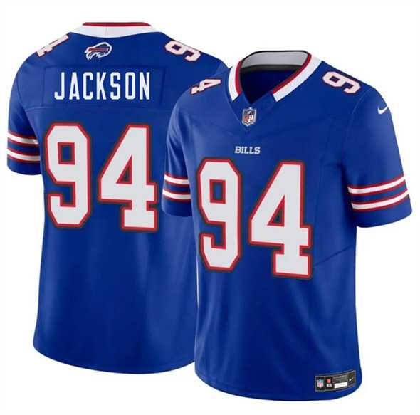 Men & Women & Youth Buffalo Bills #94 Landon Jackson Blue 2025 Draft F.U.S.E. Vapor Untouchable Limited Stitched Jersey